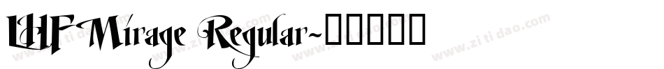 LHF Mirage Regular字体转换